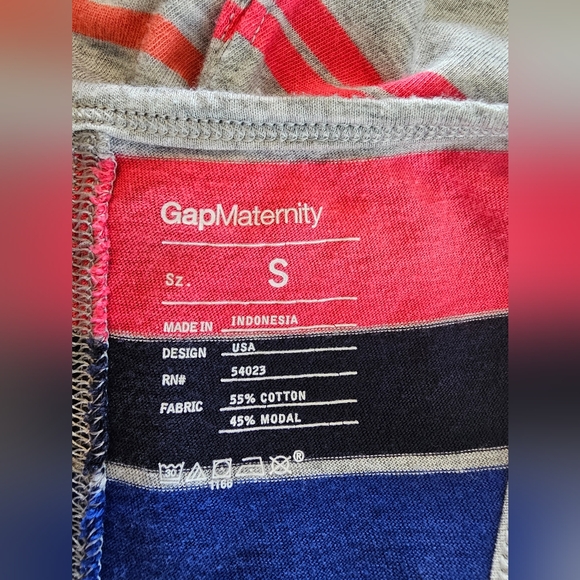 Gap Maternity Women's Stripped Pink and Blue Tank Maxi Dress Size S - Picture 10 of 13